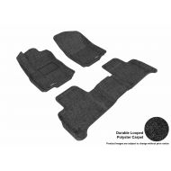 3D MAXpider Complete Set Custom Fit Floor Mat for Select Mercedes-Benz GLE-Class/ML-Class Models - Classic Carpet (Black)