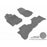 3D MAXpider Complete Set Custom Fit All-Weather Floor Mat for Select Nissan Cube Models - Kagu Rubber (Gray)