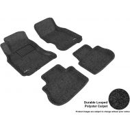3D MAXpider Complete Set Custom Fit Floor Mat for Select Infiniti FX35/45 Models - Classic Carpet (Black)