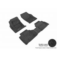 3D MAXpider Complete Set Custom Fit Floor Mat for Select Ford Fusion Models - Classic Carpet (Black)