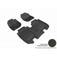 3D MAXpider Complete Set Custom Fit All-Weather Floor Mat for Select Honda HR-V Models - Kagu Rubber (Black)
