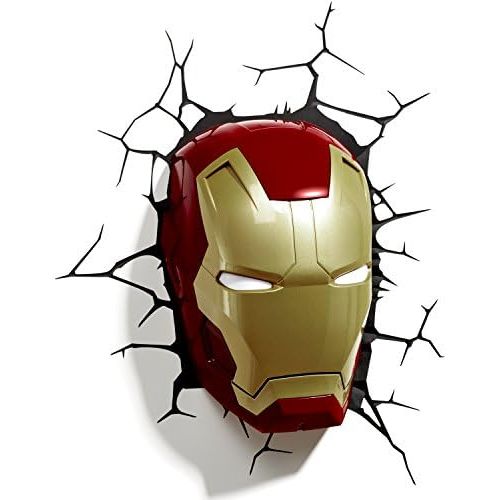  [아마존베스트]3DLightFX Marvel Avengers Iron Man Mask 3D Deco Light