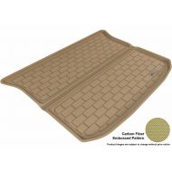 3D MAXpider Cargo Custom Fit All-Weather Floor Mat for Select Ford Edge Models - Kagu Rubber (Tan)