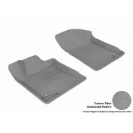3D MAXpider Front Row Custom Fit All-Weather Floor Mat for Select Nissan Maxima Models - Kagu Rubber (Gray)