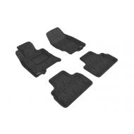 3D MAXpider Complete Set Custom Fit Floor Mat for Select Infiniti Models - Classic Carpet (Black)