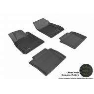 3D MAXpider Complete Set Custom Fit All-Weather Floor Mat for Select Chevrolet Impala Models - Kagu Rubber (Black)