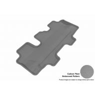 3D MAXpider Third Row Custom Fit All-Weather Floor Mat for Select Kia Sorento Models - Kagu Rubber (Gray)