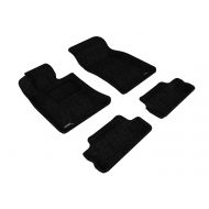 3D MAXpider Complete Set Custom Fit Floor Mat for Select MINI Cooper/Cooper-S Models - Classic Carpet (Black)