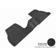 3D MAXpider Second Row Custom Fit Floor Mat for Select Ford Focus Models - Classic Carpet (Black)