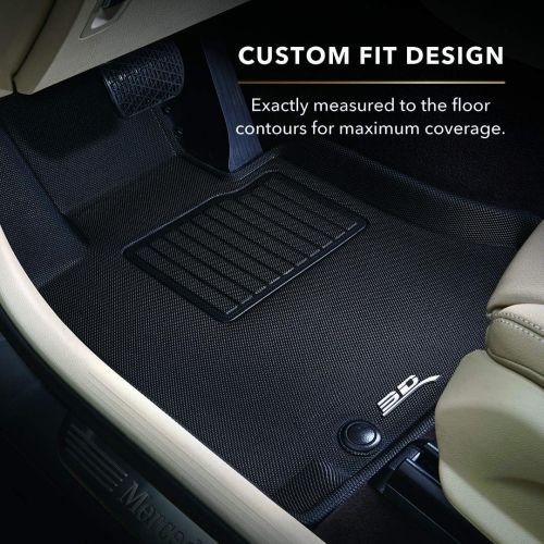  3D MAXpider Third Row Custom Fit All-Weather Floor Mat for Select Kia Sorento Models - Kagu Rubber (Gray)