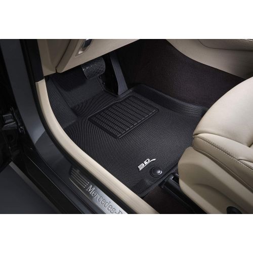  3D MAXpider Front Row Custom Fit All-Weather Floor Mat for Select MINI Models - Kagu Rubber (Black)