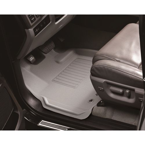  3D MAXpider Complete Set Custom Fit All-Weather Floor Mat for Select BMW X1 (E84) xDrive Models - Kagu Rubber (Black)