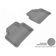 3D MAXpider Second Row Custom Fit All-Weather Floor Mat for Select BMW X1 (E84) Models - Kagu Rubber (Gray)