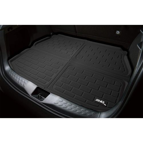  3D MAXpider - M1HD0461309 Cargo Custom Fit All-Weather Floor Mat for Select Honda CR-V Models - Kagu Rubber (Black)