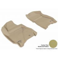 3D MAXpider Front Row Custom Fit All-Weather Floor Mat for Select Ford Escape/Mazda Tribute Models - Kagu Rubber (Tan)