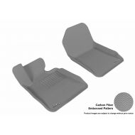 3D MAXpider Front Row Custom Fit All-Weather Floor Mat for Select BMW 3 Series Convertible (E93) Models - Kagu Rubber (Gray)