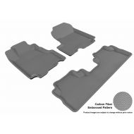 3D MAXpider L1HD00601501 Complete Set Custom Fit All-Weather Kagu Series Floor Mats in Gray for Select Honda CR-V Models