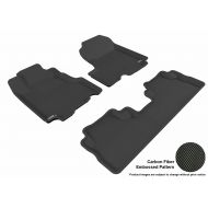3D MAXpider L1HD00601509 Complete Set Custom Fit All-Weather Kagu Series Floor Mats in Black for Select Honda CR-V Models