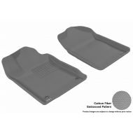 3D MAXpider Front Row Custom Fit All-Weather Floor Mat for Select Toyota Avalon Models - Kagu Rubber (Gray)