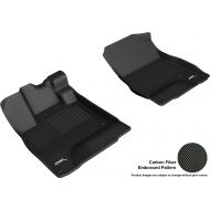 3D MAXpider L1HD10011509 Custom Fit All-Weather Floor Mats - Kagu Rubber Black Front Row for Honda Clarity Plug-in Hybrid Models