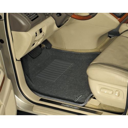  3D MAXpider Complete Set Custom Fit All-Weather Floor Mat for Select Acura MDX Models - Classic Carpet (Black)