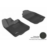 3D MAXpider Front Row Custom Fit All-Weather Floor Mat for Select Ford Fusion Models - Kagu Rubber (Black)