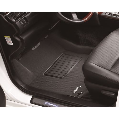  3D MAXpider Complete Set Custom Fit All-Weather Floor Mat for Select Buick Verano Models - Kagu Rubber (Black)