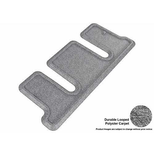  3D MAXpider Second Row Custom Fit All-Weather Floor Mat for Select Buick Enclave /Chevrolet Traverse /GMC Acadia Models - Classic Carpet (Gray)