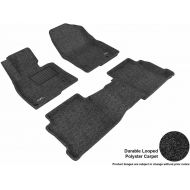 3D MAXpider Complete Set Custom Fit Floor Mat for Select Mazda6 Models - Classic Carpet (Black)