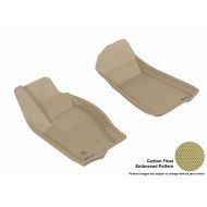 3D MAXpider Front Row Custom Fit All-Weather Floor Mat for Select Jeep Grand Cherokee Models - Kagu Rubber (Tan)