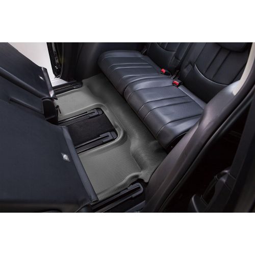  3D MAXpider Third Row Custom Fit All-Weather Floor Mat for Select Land Rover LR4 Models - Kagu Rubber (Gray)