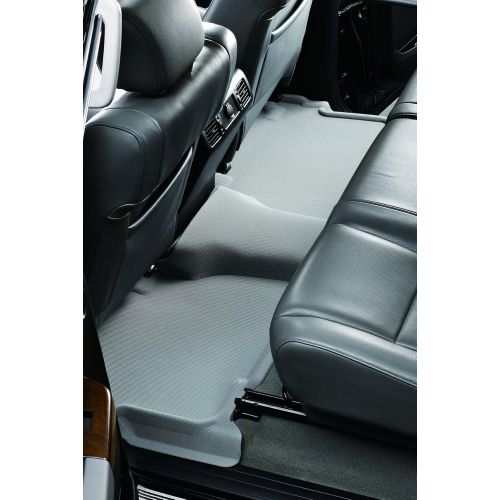  3D MAXpider Second Row Custom Fit All-Weather Floor Mat for Select Toyota Tundra Models - Kagu Rubber (Tan)