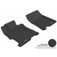 3D MAXpider Front Row Custom Fit All-Weather Floor Mat for Select Honda Accord Models - Kagu Rubber (Black)