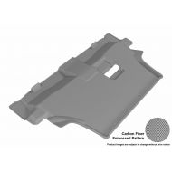 3D MAXpider Third Row Custom Fit All-Weather Floor Mat for Select Dodge Durango Models - Kagu Rubber (Gray)