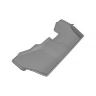 3D MAXpider Third Row Custom Fit All-Weather Floor Mat for Select Honda Pilot Models - Kagu Rubber (Gray)