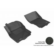 3D MAXpider Front Row Custom Fit All-Weather Floor Mat for Select Nissan Frontier Models - Kagu Rubber (Black)