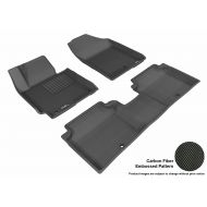 3D MAXpider Custom Fit Complete Floor Mat Set for Select Hyundai Elantra Models - Kagu Rubber (Black)