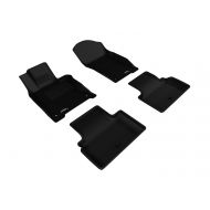 3D MAXpider Complete Set Custom Fit All-Weather Floor Mat for Select Infiniti Q50 Models - Kagu Rubber (Black)
