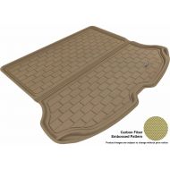 3D MAXpider Cargo Custom Fit All-Weather Floor Mat for Select Volvo XC60 Models - Kagu Rubber (Tan)