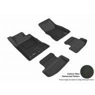 3D MAXpider Custom Fit Complete Floor Mat Set for Select Ford Mustang Models - Kagu Rubber (Black)