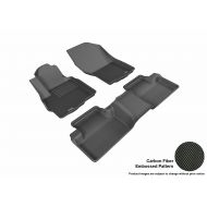 3D MAXpider All 2 Row Custom Fit Floor Mat for Select Mitsubishi Outlander Sport Models - Kagu Rubber (Black)