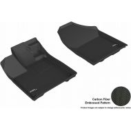 3D MAXpider Front Row Custom Fit All-Weather Floor Mat for Select Honda Ridgeline Models - Kagu Rubber (Black)