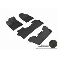 3D MAXpider L1HD08401509 Black All-Weather Floor Mat for Select Honda Pilot Elite Models Complete Set
