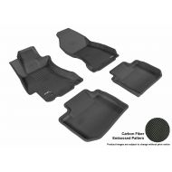 3D MAXpider Complete Set Custom Fit All-Weather Floor Mat for Select Subaru XV Crosstrek Models - Kagu Rubber (Black)