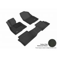 3D MAXpider Complete Set Custom Fit All-Weather Floor Mat for Select Mazda3 Models - Kagu Rubber (Black)