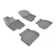 3D MAXpider Complete Set Custom Fit All-Weather Floor Mat for Select Volkswagen Jetta Models - Kagu Rubber