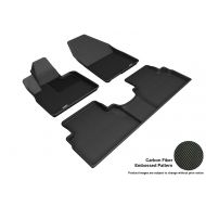 3D MAXpider L1HY09301509 Custom Fit All-Weather Kagu Series Floor Mats Black Complete Set for Hyundai Santa Fe Models