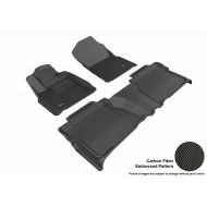 3D MAXpider L1TY14701509 Complete Set Custom Fit All-Weather Floor Mat for Select Toyota Tundra Models - Kagu Rubber (Black)