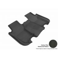 3D MAXpider Second Row Custom Fit All-Weather Floor Mat for Select Honda Fit Models - Kagu Rubber (Black)