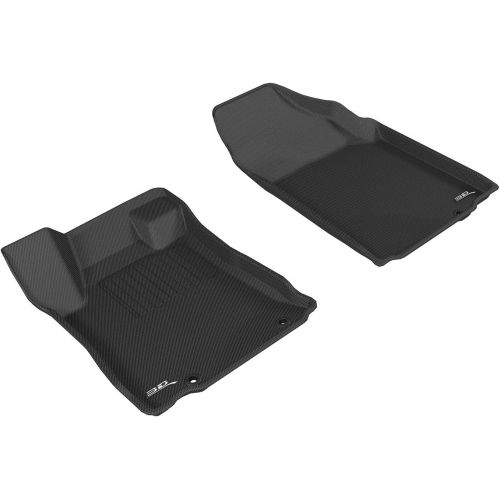  3D MAXpider L1NS09211509 Black All-Weather Floor Mat for Select Nissan Altima Sedan Models Front Row
